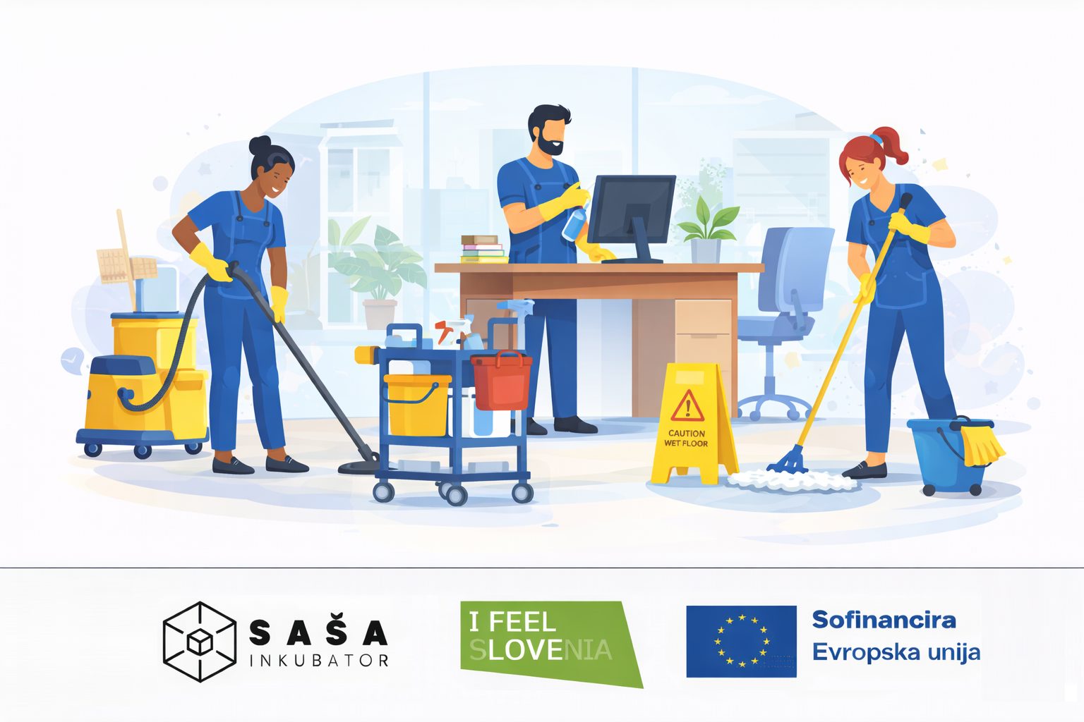 EN za čiščenja poslovnih prostorov PC standard in kreativni center Čuk